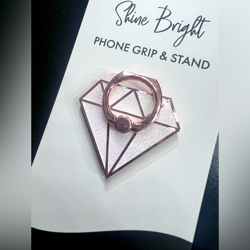 Diamond Shaped Phone Grip & Stand